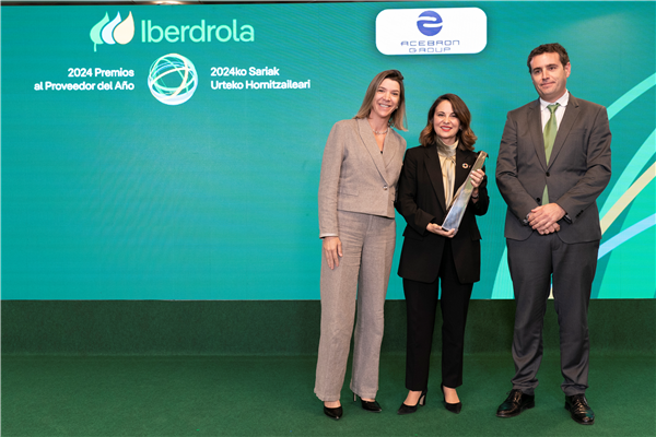 Acebron Group recibe el Premio Iberdrola al Proveedor del Año en la categoría de Diversidad, Igualdad e Inclusión