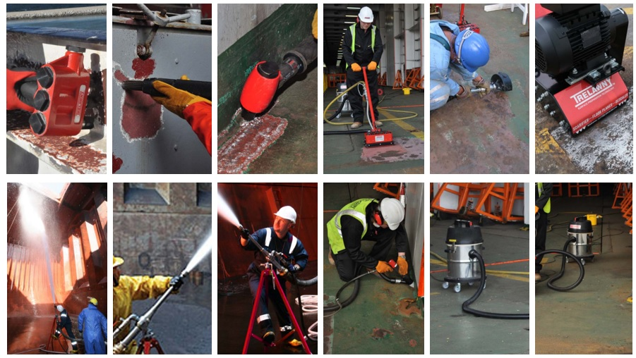 Soluciones Avanzadas para el Tratamiento de Superficies Navales con Herramientas Trelawny SPT